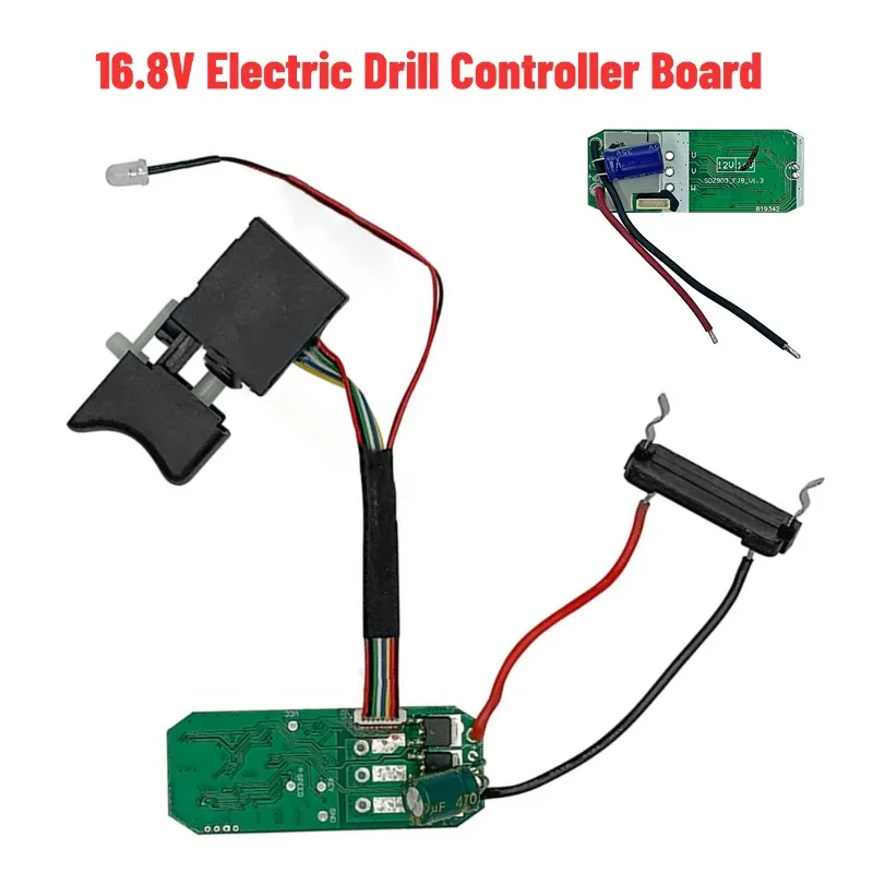 Replacement Electric Drill Spare Part For 16.8v Electric Drill Controller Boards Lithium Electric Drill Control Board Switch
Replacement Electric Drill Spare Part For 16.8v Electric Drill Controller Boards Lithium Electric Drill Control Board Switch