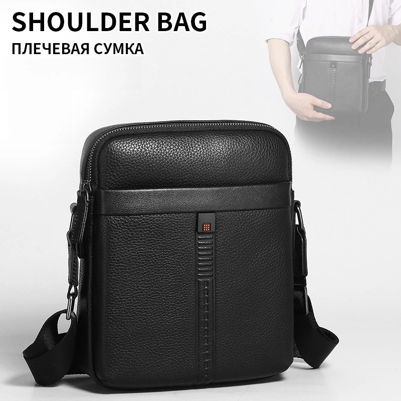 Men's large-capacity lightweight genuine leather simple crossbody bag, soft and high-end waterproof travel shoulder bag
Men's large-capacity lightweight genuine leather simple crossbody bag, soft and high-end waterproof travel shoulder bag