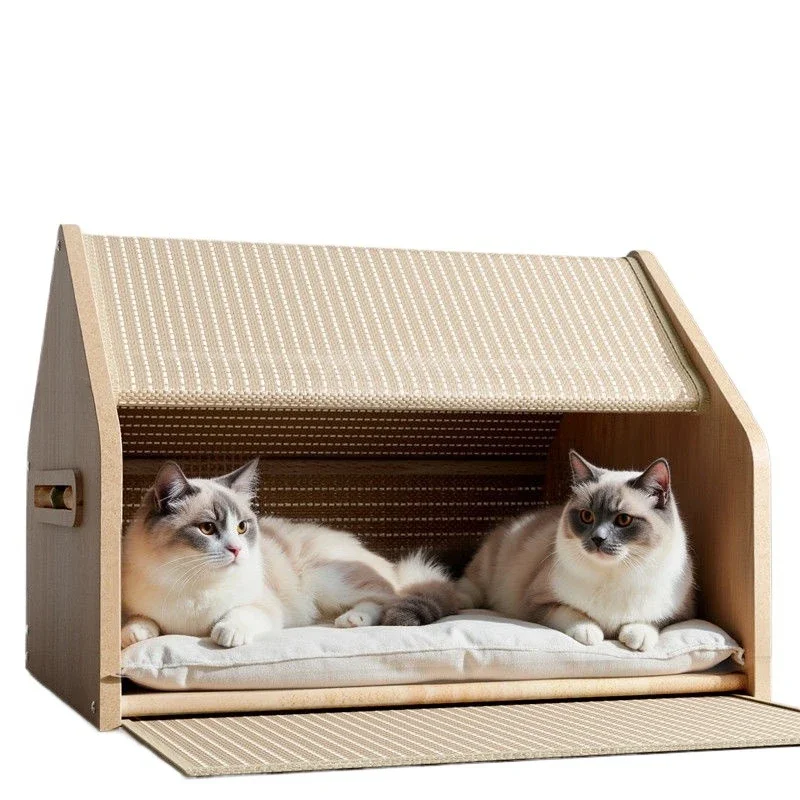 nest closed security sisal cat scratching board integrated villa, tent universal house in all seasons
nest closed security sisal cat scratching board integrated villa, tent universal house in all seasons