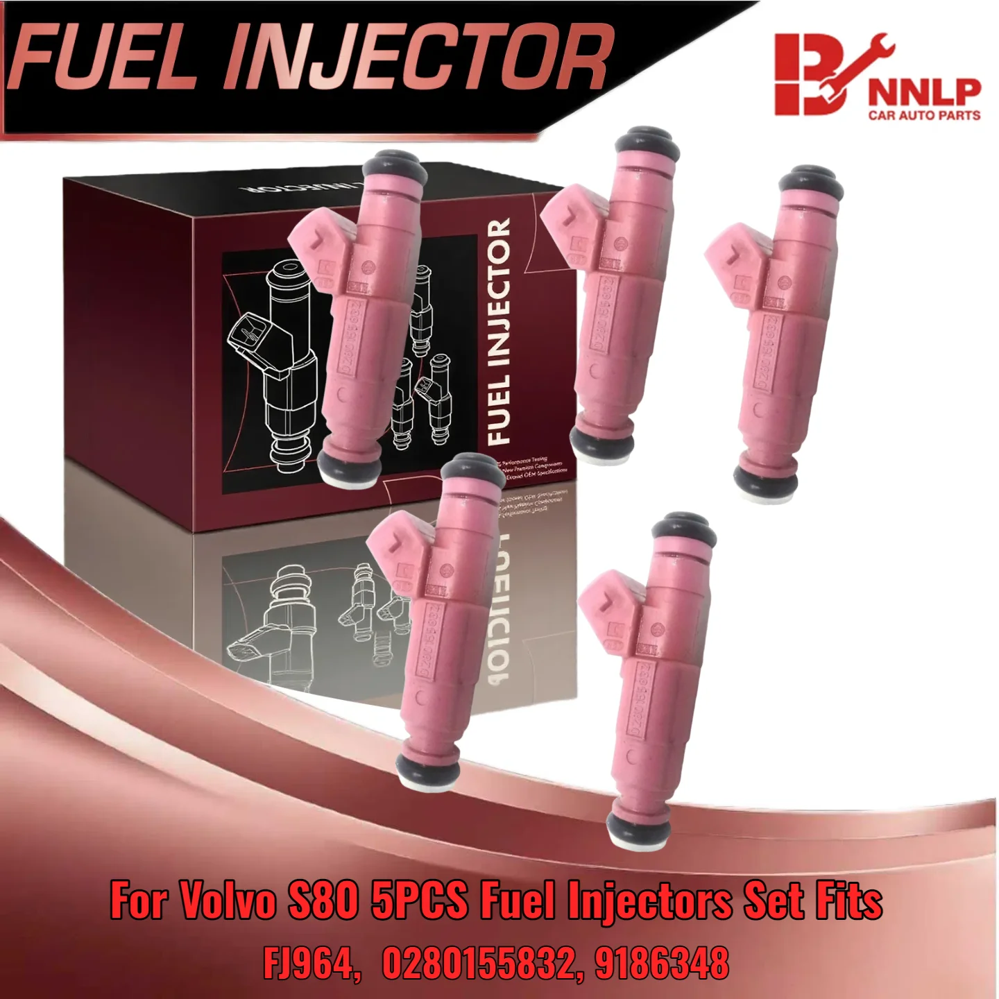 For Volvo S80 1999 2000 2001 L6 2 9L DOHC 5PCS Fuel Injector Set 0280155832 FJ964 9186348
For Volvo S80 1999 2000 2001 L6 2 9L DOHC 5PCS Fuel Injector Set 0280155832 FJ964 9186348