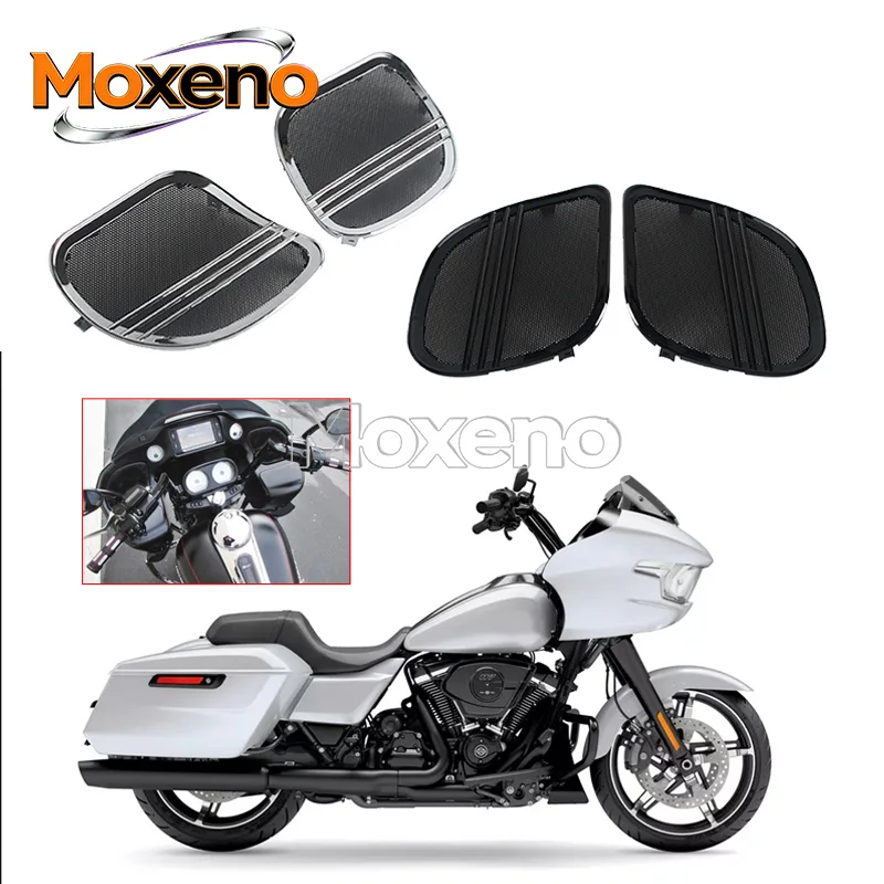 1 Set Left & Right Tri-Line Speaker Cover Frame Steel Mesh For Harley Road Glide 2015-Up Fit Boom Stage I Stock CVO Speakers
1 Set Left & Right Tri-Line Speaker Cover Frame Steel Mesh For Harley Road Glide 2015-Up Fit Boom Stage I Stock CVO Speakers