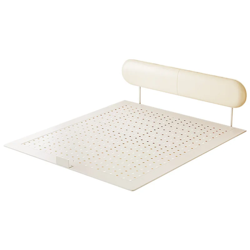 Ultra-thin backrest bedside small apartment French cream master bedroom light luxury double carbon steel suspended leather bed
Ultra-thin backrest bedside small apartment French cream master bedroom light luxury double carbon steel suspended leather bed
