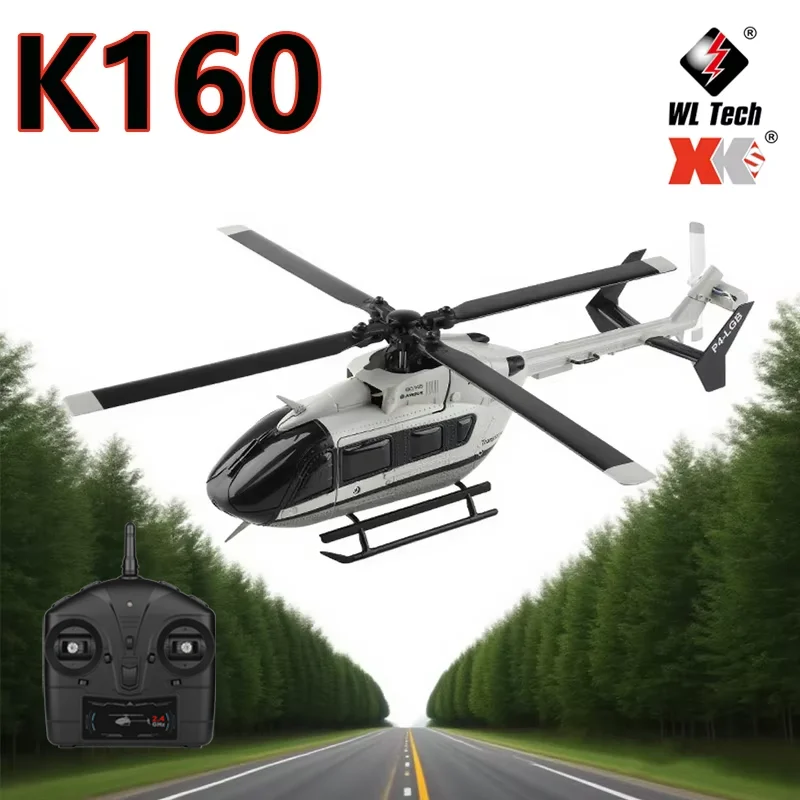 Wltoys 2025 K160 RC Helicopter Model Four-Way Brushless Motor Height Holding Simulation EC-145 Without Flaps Remote Control Toys
Wltoys 2025 K160 RC Helicopter Model Four-Way Brushless Motor Height Holding Simulation EC-145 Without Flaps Remote Control Toys