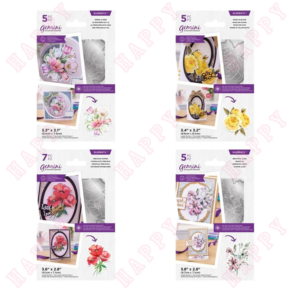 Metal Cutting Dies Spring Roses Poppies Lilies For DIY Scrapbooking Envelope Decorative Embossing Handcraft Paper Craft Template
Metal Cutting Dies Spring Roses Poppies Lilies For DIY Scrapbooking Envelope Decorative Embossing Handcraft Paper Craft Template