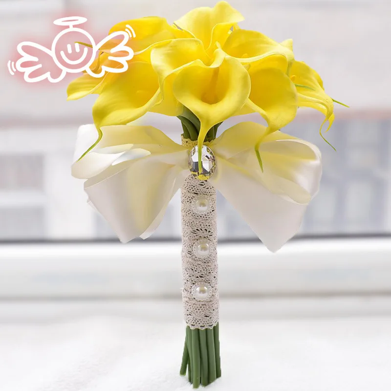 Fashion wedding bouquet Eternal Angel D389 18 Round Calla Lily Bridal Handheld Flowers
Fashion wedding bouquet Eternal Angel D389 18 Round Calla Lily Bridal Handheld Flowers