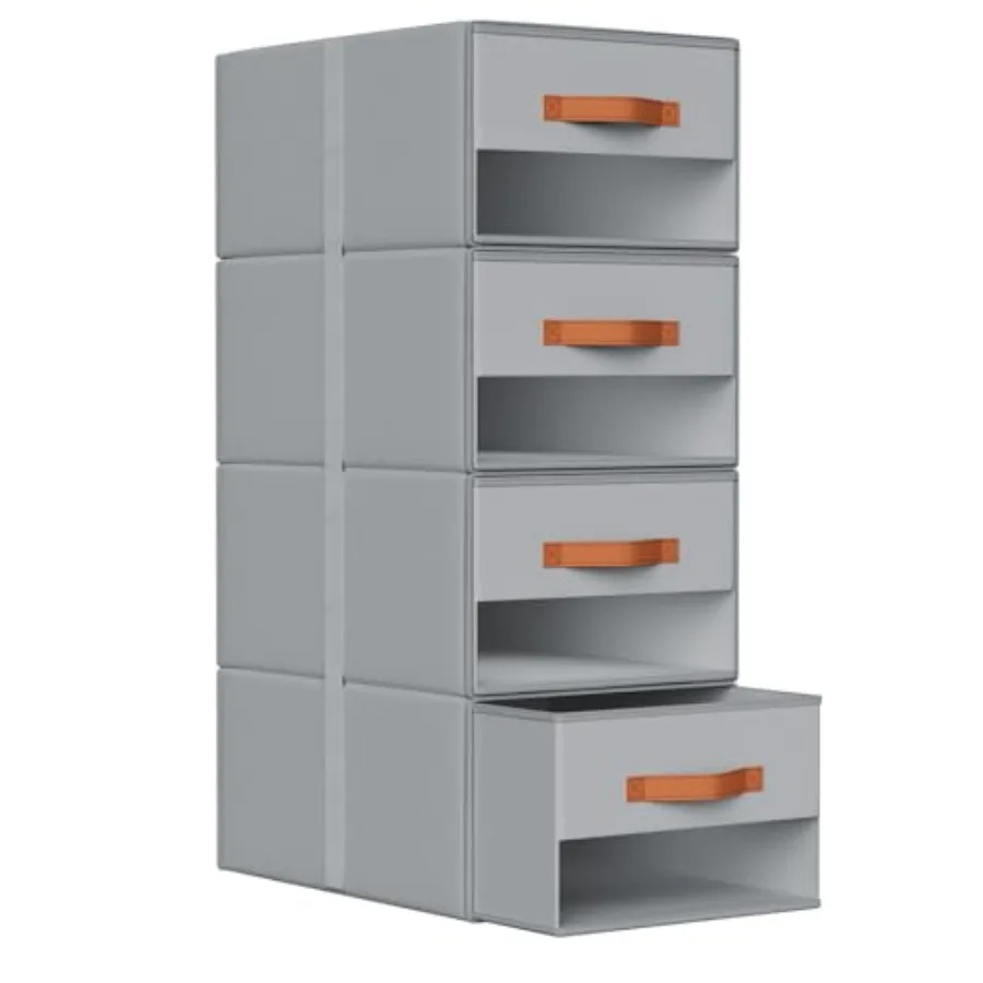 Closet Organizers and Storage - Fabric Bins with Drawers for Closet Clothes Organizers with Clear Window, Stackable Storage Dra
Closet Organizers and Storage - Fabric Bins with Drawers for Closet Clothes Organizers with Clear Window, Stackable Storage Dra