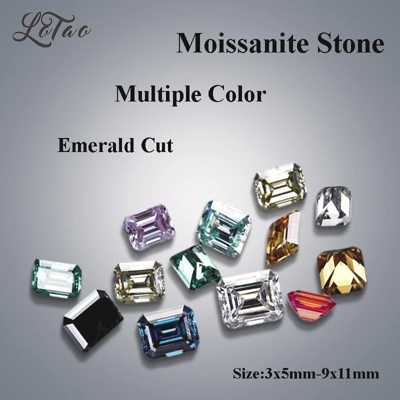 Moissanite Stone Emerald Cut GRA Certificate Multiple Color VVS1Combination Chain Charms for Advanced Jewelry Making Materials
Moissanite Stone Emerald Cut GRA Certificate Multiple Color VVS1Combination Chain Charms for Advanced Jewelry Making Materials