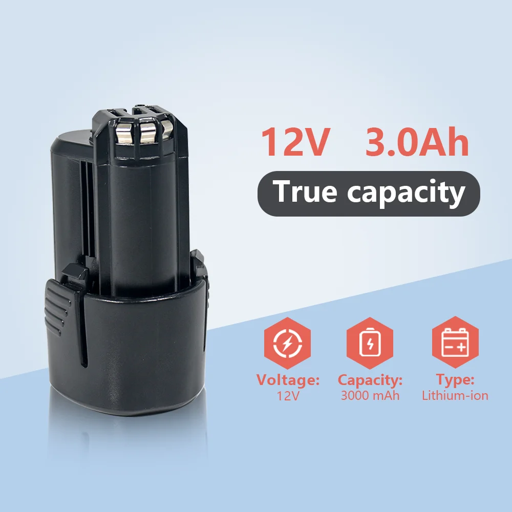ДЛЯ Bosch 12 В 3000 мА аккумуляторная батарея для электроинструмента BAT412A BAT413A D-70745GOP 2607336013 2607336014 PS20-2
ДЛЯ Bosch 12 В 3000 мА аккумуляторная батарея для электроинструмента BAT412A BAT413A D-70745GOP 2607336013 2607336014 PS20-2