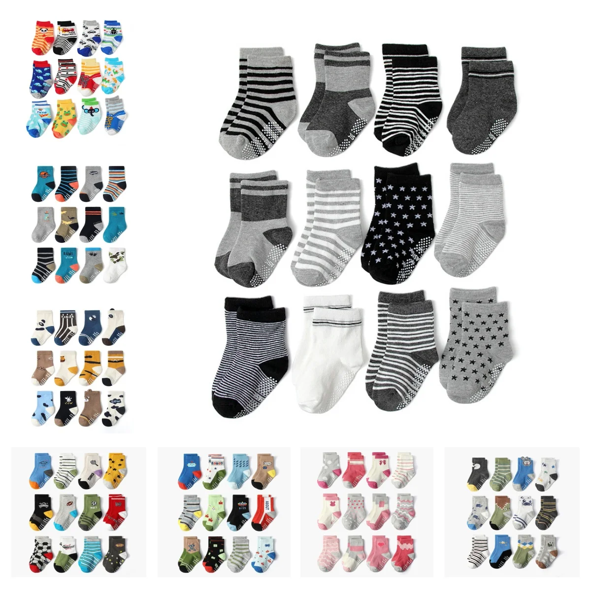 12 пар детских базовых носков в полоску на весну и лето, противоскользящие хлопковые детские носки для маленьких мальчиков и девочек, оптовая продажа, удобные
12 пар детских базовых носков в полоску на весну и лето, противоскользящие хлопковые детские носки для маленьких мальчиков и девочек, оптовая продажа, удобные
