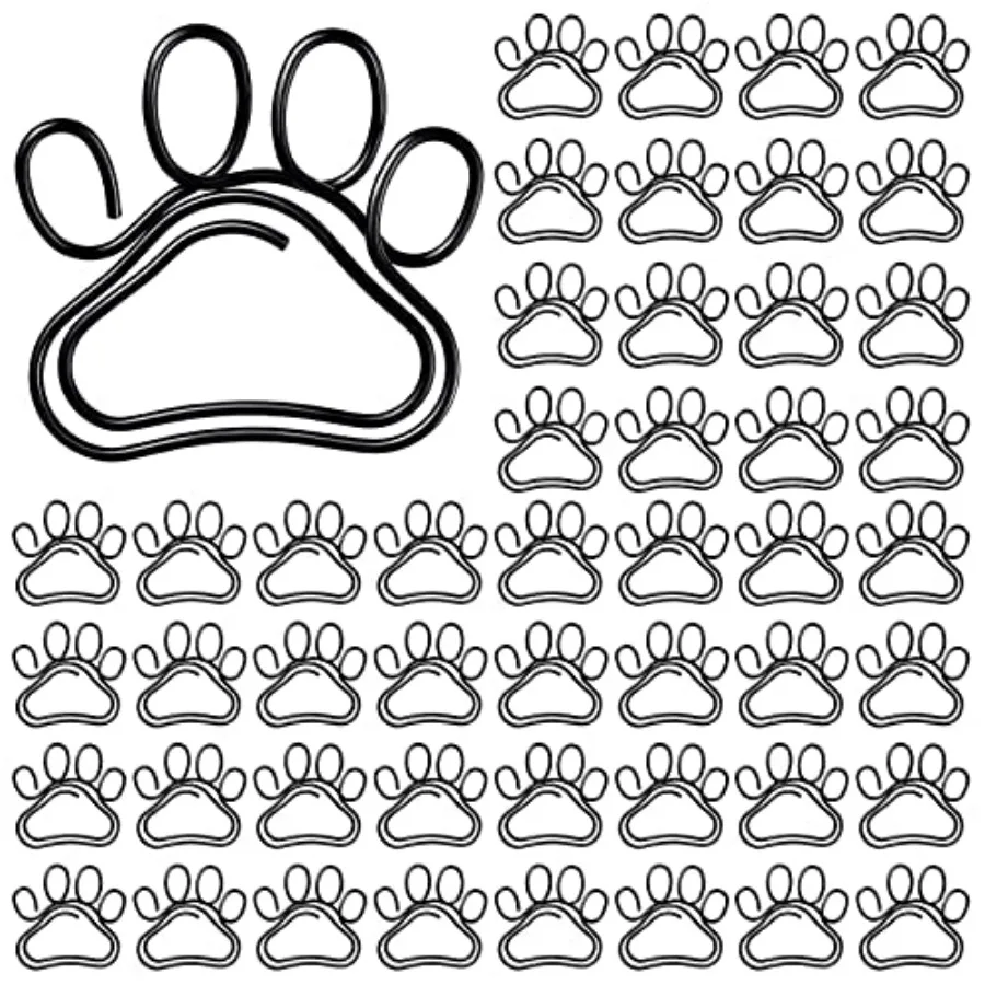 50 Pcs Paw Paper Clips Mini Cute Dog Shape Paper Clips Dog Lover Gifts Cat Paw Clips Fun Paperclips Animal Bookmark for Work Sc
50 Pcs Paw Paper Clips Mini Cute Dog Shape Paper Clips Dog Lover Gifts Cat Paw Clips Fun Paperclips Animal Bookmark for Work Sc