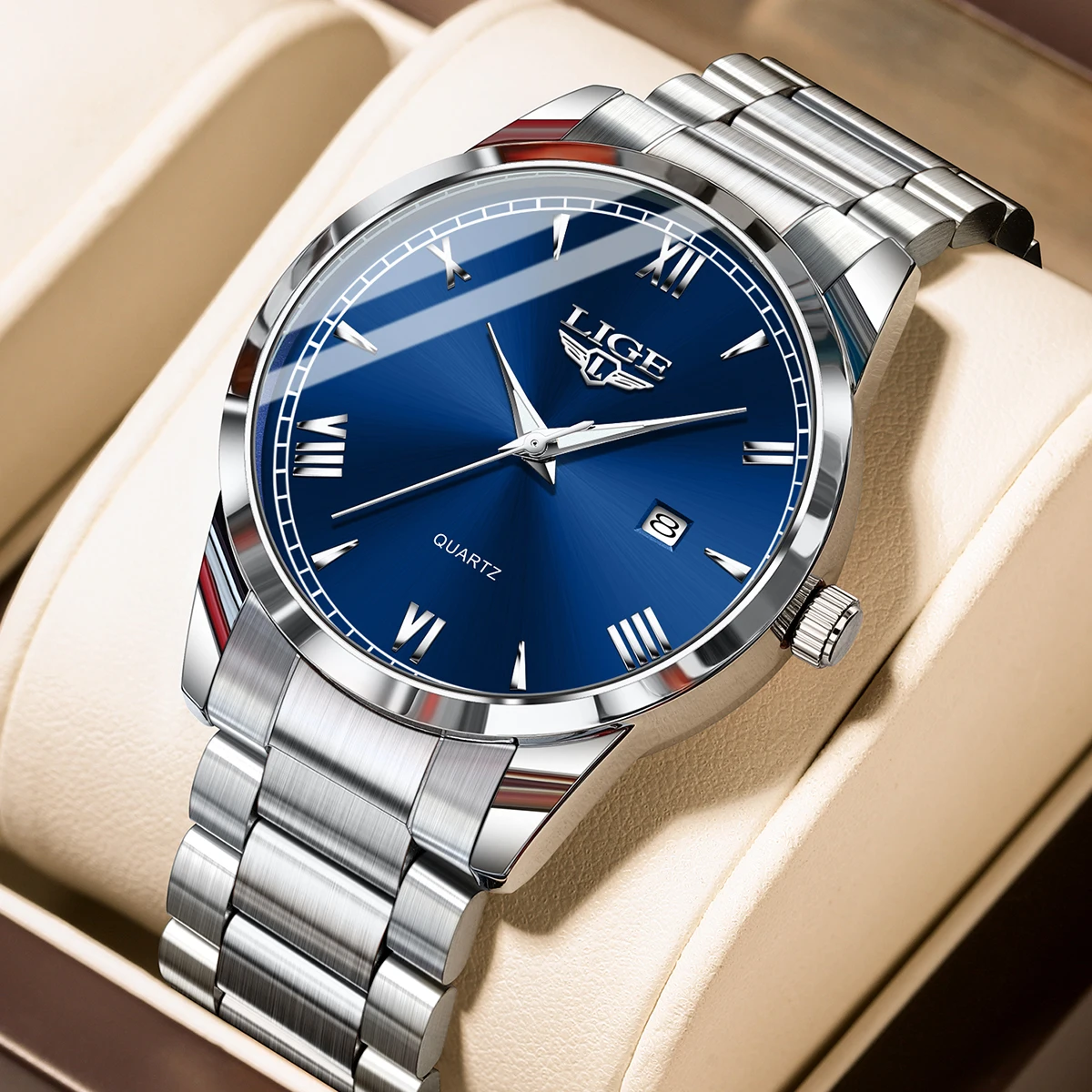 LIGE Original Design Quartz Man Watch Stainless Steel Business Luxury Clocks Auto Date Fashion Waterproof Luminous Watches Male
LIGE Original Design Quartz Man Watch Stainless Steel Business Luxury Clocks Auto Date Fashion Waterproof Luminous Watches Male