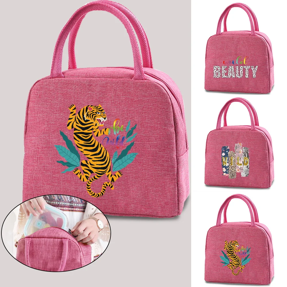 Insulated Bento Lunch Box Thermal Bag Food Zipper Storage Bags Container for Women Cooler Wild Print Pink Travel Picnic Handbags
Insulated Bento Lunch Box Thermal Bag Food Zipper Storage Bags Container for Women Cooler Wild Print Pink Travel Picnic Handbags