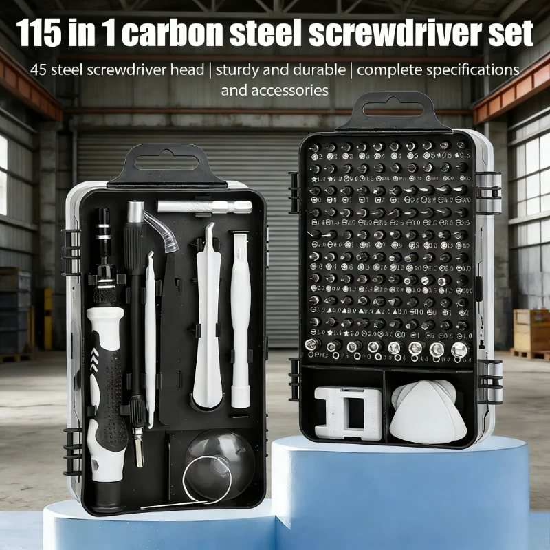 Набор профессиональных прецизионных отверток 115 в 1 с магнитным держателем и кейсом для ремонта iPhone, компьютеров, ПК и электроники
Набор профессиональных прецизионных отверток 115 в 1 с магнитным держателем и кейсом для ремонта iPhone, компьютеров, ПК и электроники