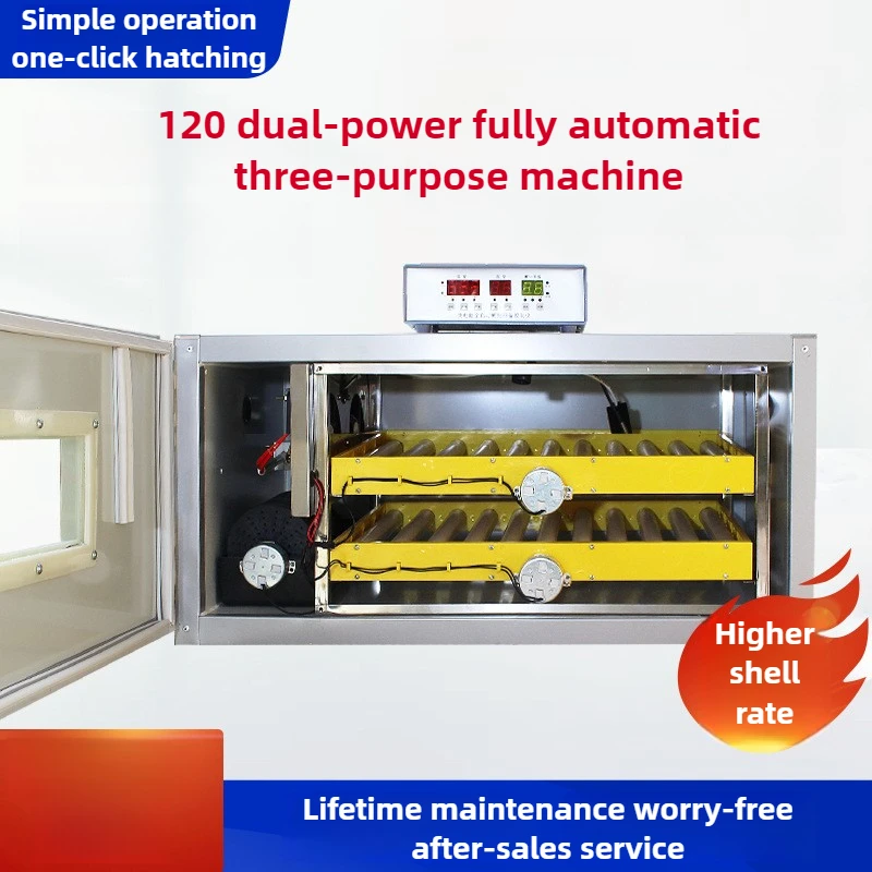 Hatching Machine Automatic Home Type Large Intelligent Incubator 120pcs Industrial Incubator Bird Duck Eggs Ostrich Eggs
Hatching Machine Automatic Home Type Large Intelligent Incubator 120pcs Industrial Incubator Bird Duck Eggs Ostrich Eggs