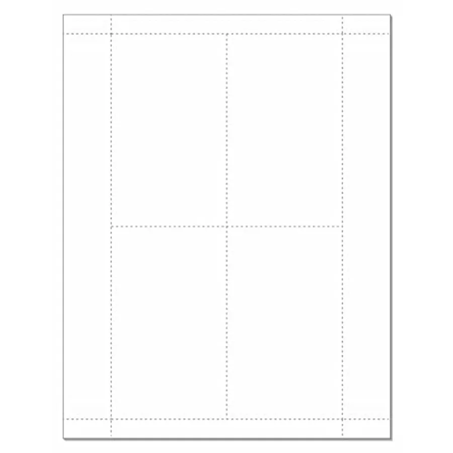 3" x 5" Index Cards 4 Cards Per Page of 8-1/2" x 11" 250 Sheets Will Work for All Laser and Inkjet Printers Total 1000 Cards
3" x 5" Index Cards 4 Cards Per Page of 8-1/2" x 11" 250 Sheets Will Work for All Laser and Inkjet Printers Total 1000 Cards