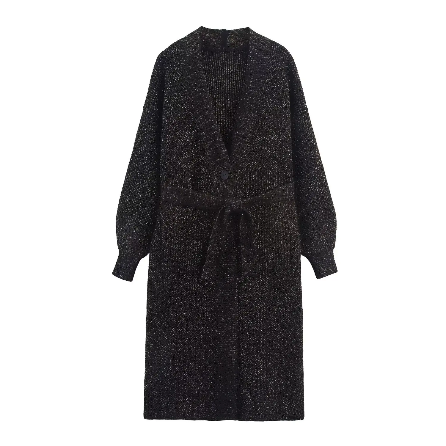 2025 new product fashion lazy style mature girl knitted jacket casual loose belt decoration coat
2025 new product fashion lazy style mature girl knitted jacket casual loose belt decoration coat