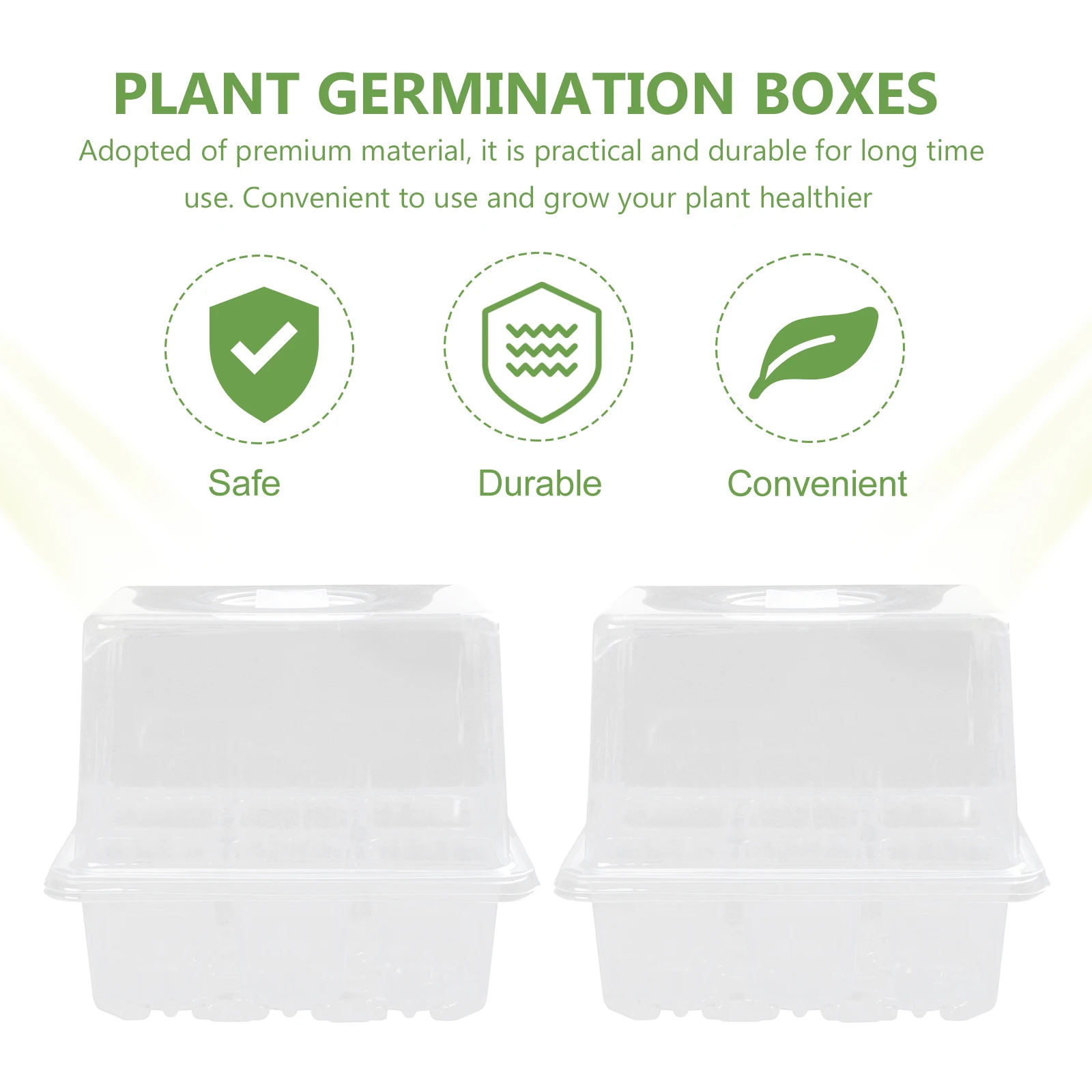 3 Pcs Vegetable Tray Gardening Tray Germination Veggie Nursery High Quality Plastic Plant Flower Growth Box Gardening Sprouting
3 Pcs Vegetable Tray Gardening Tray Germination Veggie Nursery High Quality Plastic Plant Flower Growth Box Gardening Sprouting