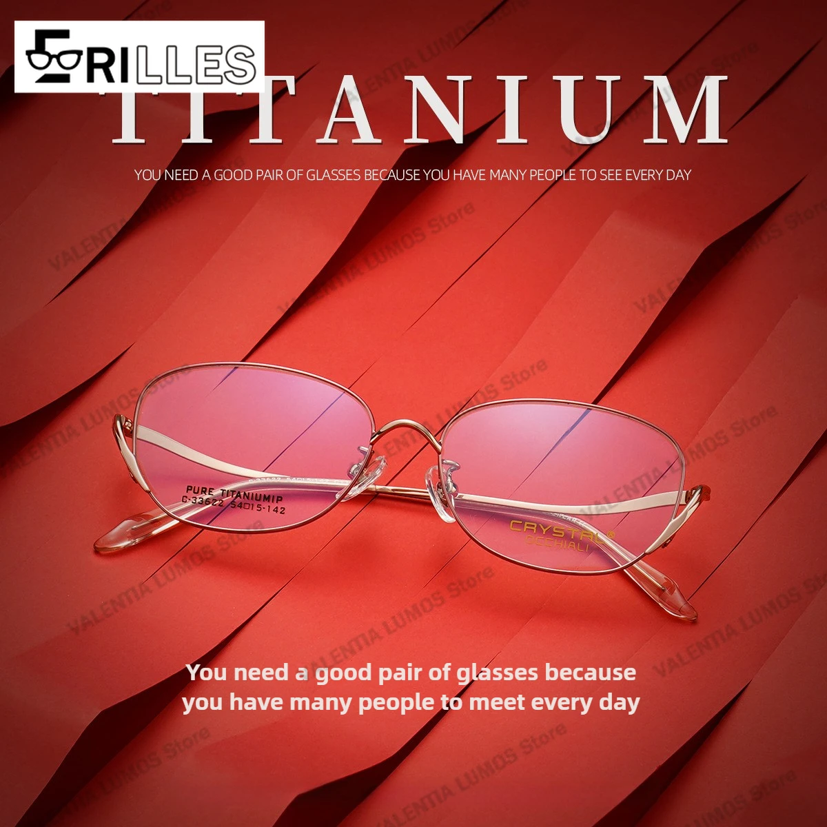 Pure Titanium Eyeglasses Frames, Vintage Cat-Eye Design for Women, Anti-Allergy & Hypoallergenic, Slim Face Optical Glasses
Pure Titanium Eyeglasses Frames, Vintage Cat-Eye Design for Women, Anti-Allergy & Hypoallergenic, Slim Face Optical Glasses