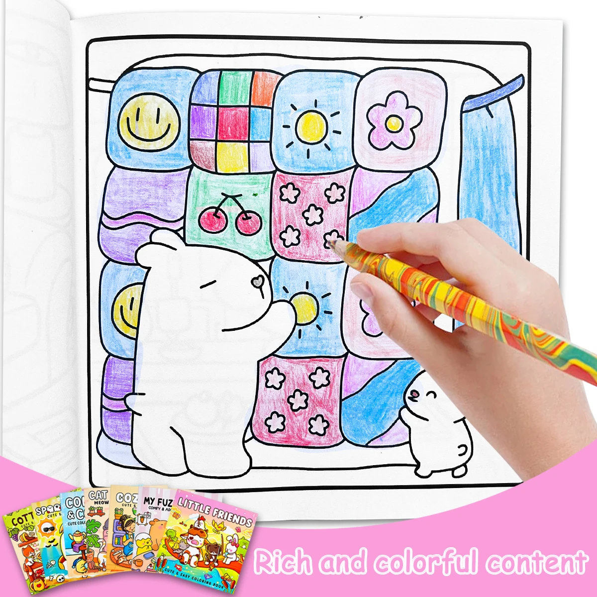 "Cute Painting Mobile Game Series!" Comfortable and fun coloring book: The perfect stress-relieving and creative coloring book
"Cute Painting Mobile Game Series!" Comfortable and fun coloring book: The perfect stress-relieving and creative coloring book