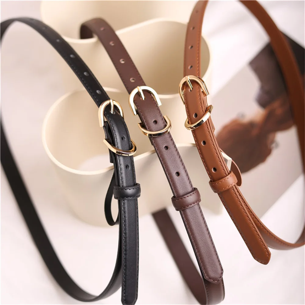 Fashion Women Genuine Leather Belt Korean Style Slim Belt for Dress Skirt Adjustable Waistble Clothing Accessories
Fashion Women Genuine Leather Belt Korean Style Slim Belt for Dress Skirt Adjustable Waistble Clothing Accessories