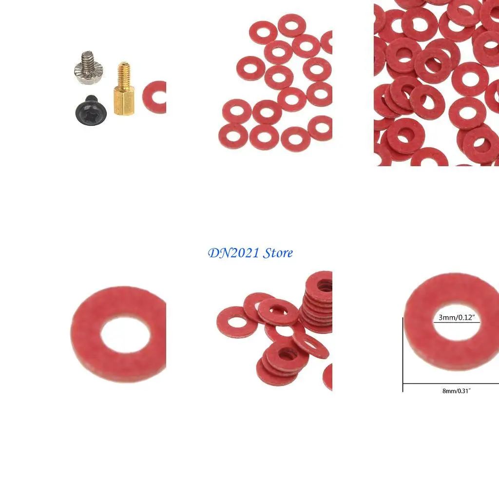 F3KE 100Pcs Insulation Red Steel Paper Fast bar Paper Gasket Screw Insulation Gasket Fiber Main Board Insulation Washer
F3KE 100Pcs Insulation Red Steel Paper Fast bar Paper Gasket Screw Insulation Gasket Fiber Main Board Insulation Washer