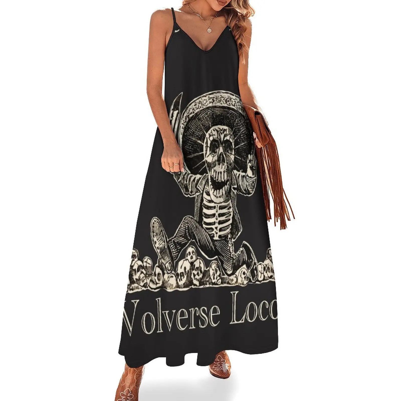 Volverse loco! Let’s go crazy Day of the dead - Mad Mexican bandito skeleton - Sleeveless Dress Dress women Dress
Volverse loco! Let’s go crazy Day of the dead - Mad Mexican bandito skeleton - Sleeveless Dress Dress women Dress