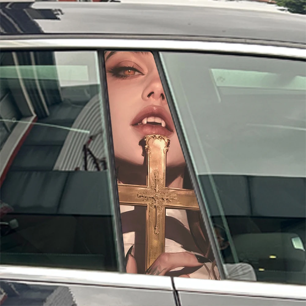 2pcs Gothic Rebellion Golden Cross Fangs Car Center Pillar Sticker B Pillar Protective Decoration For bmw accessories
2pcs Gothic Rebellion Golden Cross Fangs Car Center Pillar Sticker B Pillar Protective Decoration For bmw accessories