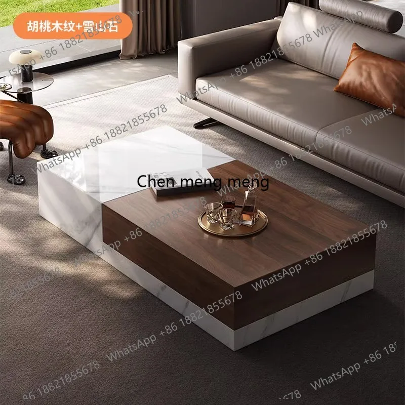 Solid wood rock slab coffee table new small apartment living room Italian simple light luxury color matching rectangle
Solid wood rock slab coffee table new small apartment living room Italian simple light luxury color matching rectangle