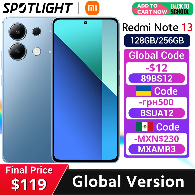 Смартфон Xiaomi Redmi Note 13®685 120 МП камера 33 Вт зарядка Гц AMOLED дисплей
Смартфон Xiaomi Redmi Note 13®685 120 МП камера 33 Вт зарядка Гц AMOLED дисплей
