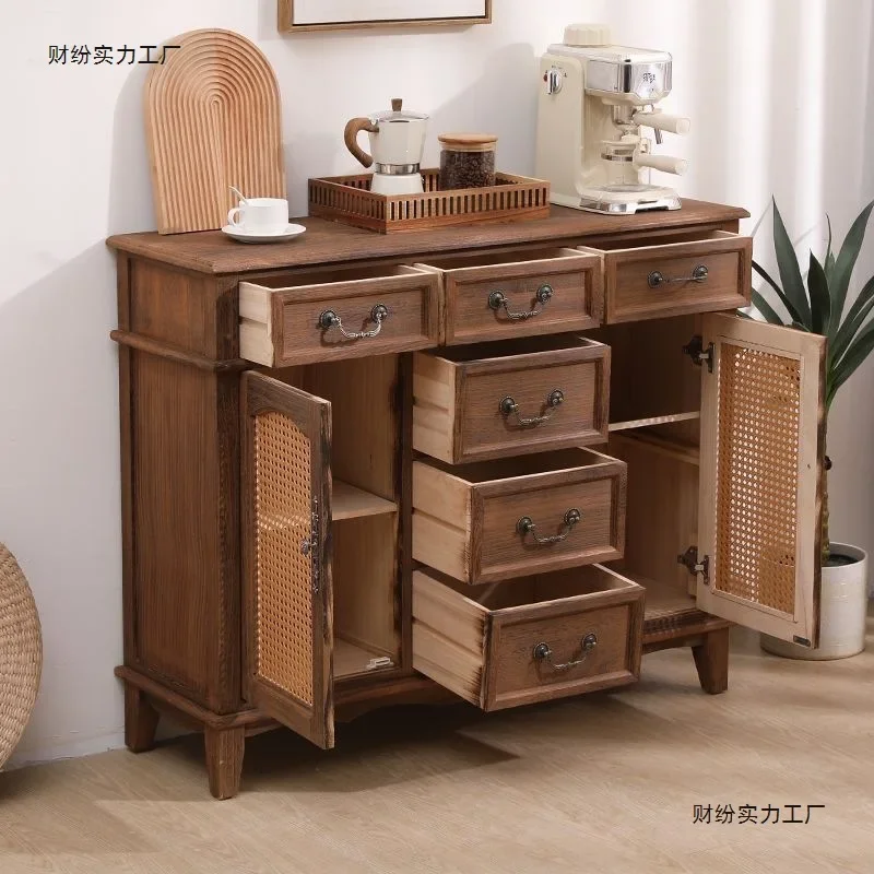 HYS solid wood dining side dining room vintage bowls and dishes wine cabinet, tea by the wall, home living room
HYS solid wood dining side dining room vintage bowls and dishes wine cabinet, tea by the wall, home living room