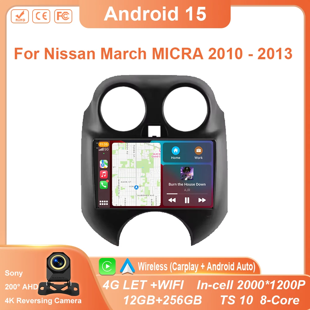 Autoradio Android For Nissan March MICRA 2010 - 2013 Carplay Navigazione Multimedi Head Unit Screen GPS Screen DVD No 2Din DVD
Autoradio Android For Nissan March MICRA 2010 - 2013 Carplay Navigazione Multimedi Head Unit Screen GPS Screen DVD No 2Din DVD
