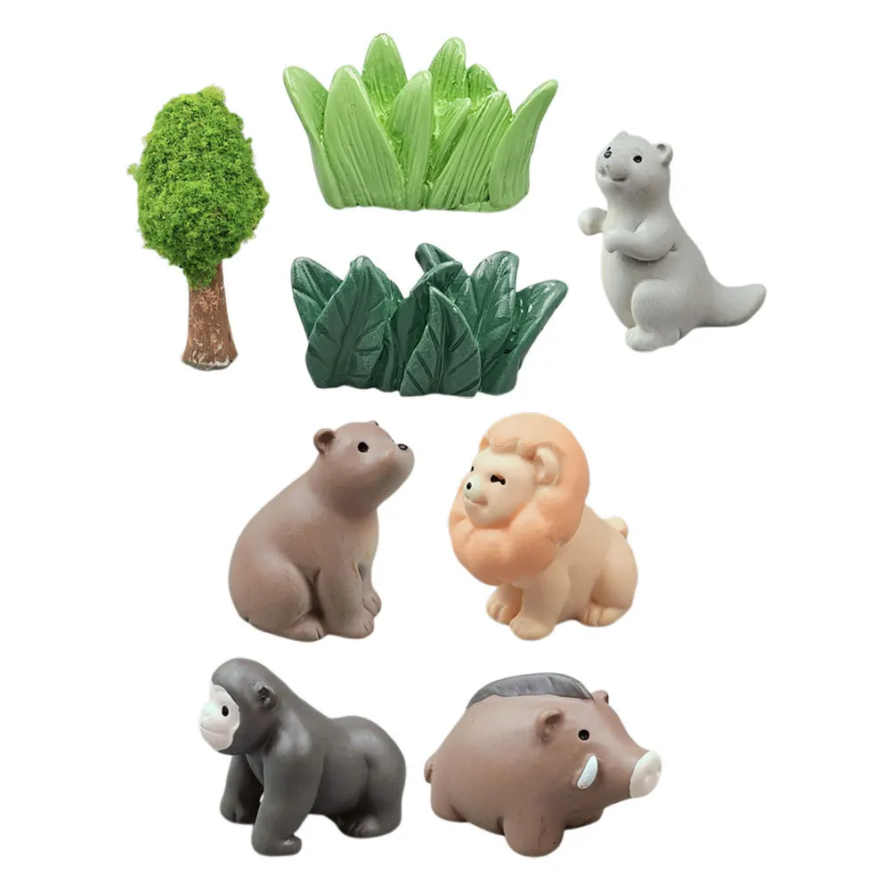 8pcs Mini Decoration Set: Resin Animal For Dollhouse Fairy Garden Landscape Craft Kids Play Educational Accessory 
8pcs Mini Decoration Set: Resin Animal For Dollhouse Fairy Garden Landscape Craft Kids Play Educational Accessory