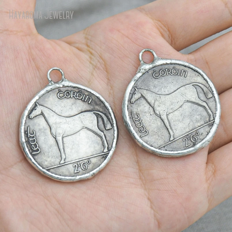 10Pcs Horse Coin Pewter Medallion Pendant Solder Handmade Jewelry Finding Keychain Keyring Charm
10Pcs Horse Coin Pewter Medallion Pendant Solder Handmade Jewelry Finding Keychain Keyring Charm