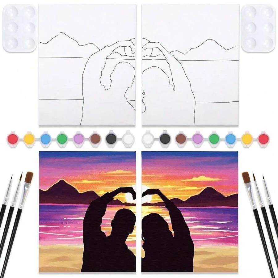 Pack Pre Drawn Canvas To Paint For Adults Couples Painting Party Kit Paint And Sip Date Night Games Valentine African Lovers An
Pack Pre Drawn Canvas To Paint For Adults Couples Painting Party Kit Paint And Sip Date Night Games Valentine African Lovers An