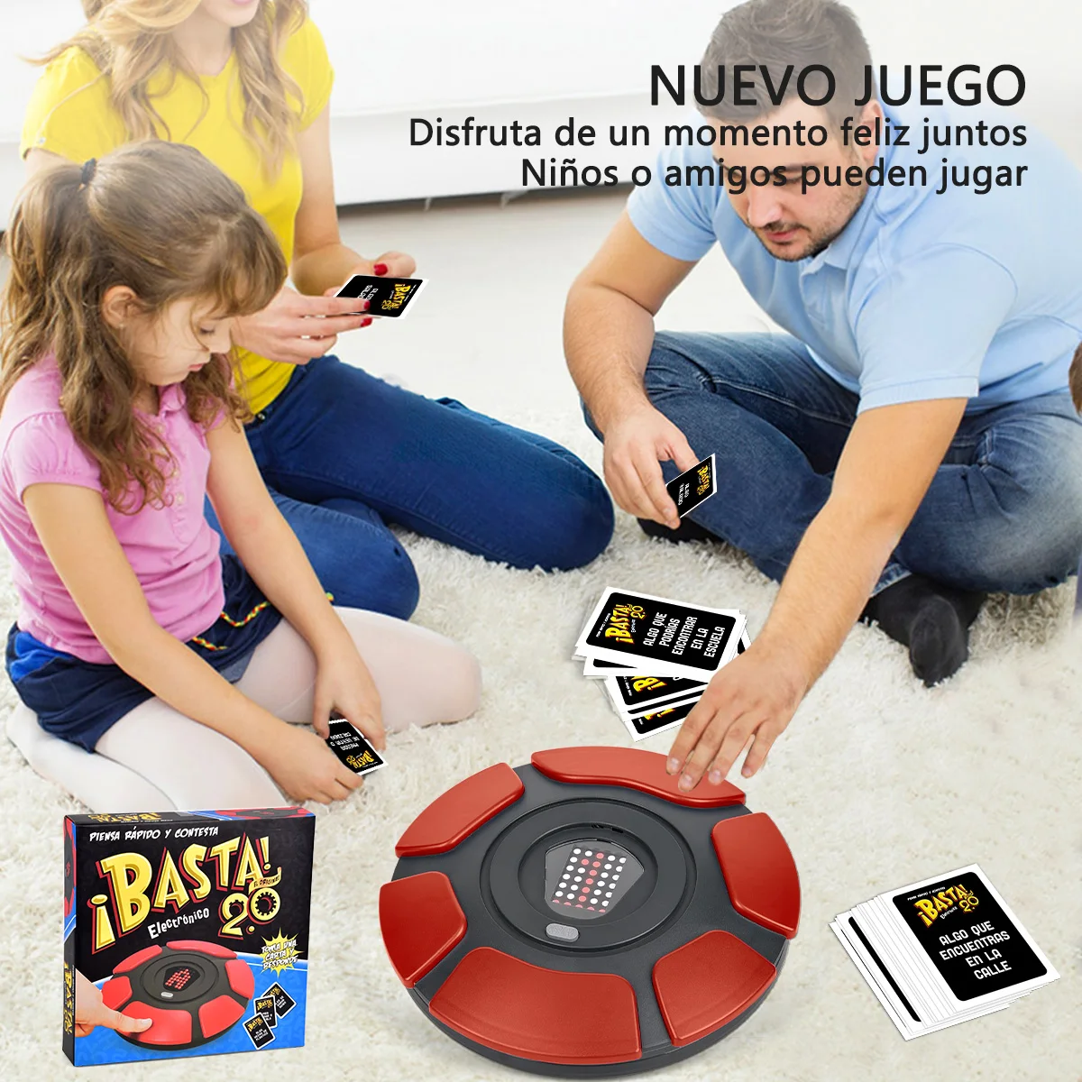 Basta 2.0 Spanish English Word Board Game Electronic Button Digital Display Quick Thinking Letters Pressing Travel Games Gifts
Basta 2.0 Spanish English Word Board Game Electronic Button Digital Display Quick Thinking Letters Pressing Travel Games Gifts