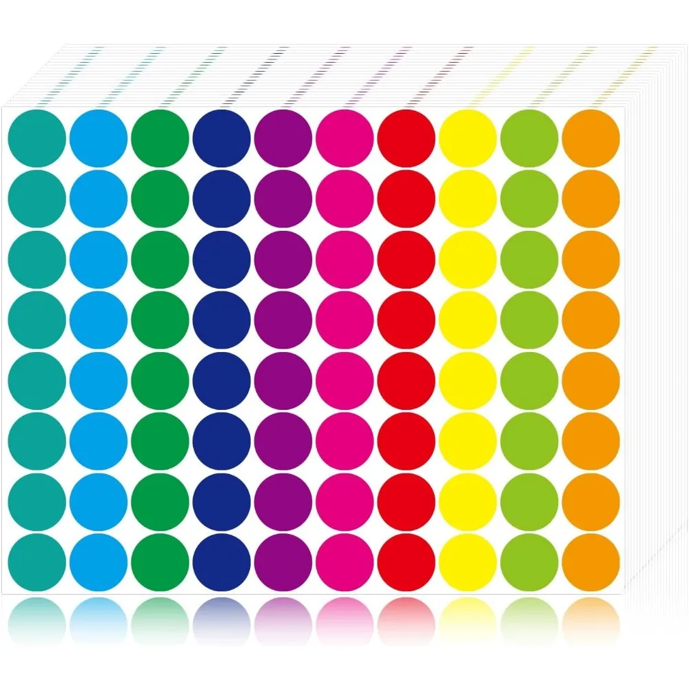 1400 Pack Colored Dot Stickers Round Labels for Office Classroom Yard Sale 10 Colors 3 4 Inches
1400 Pack Colored Dot Stickers Round Labels for Office Classroom Yard Sale 10 Colors 3 4 Inches