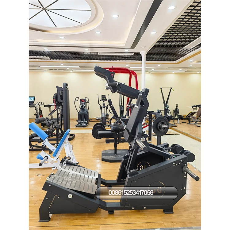 New Design Fitness Equipment Plate Loaded v Squat Standing Hack Squat Front Squat Glute Developer
New Design Fitness Equipment Plate Loaded v Squat Standing Hack Squat Front Squat Glute Developer