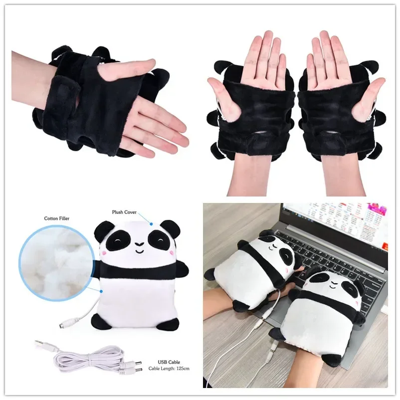 Cute Panda Toast Shaped Warm Gloves Heating Hand Warmer Half Finger Winter Warm Gloves Office Christmas Gift USB
Cute Panda Toast Shaped Warm Gloves Heating Hand Warmer Half Finger Winter Warm Gloves Office Christmas Gift USB