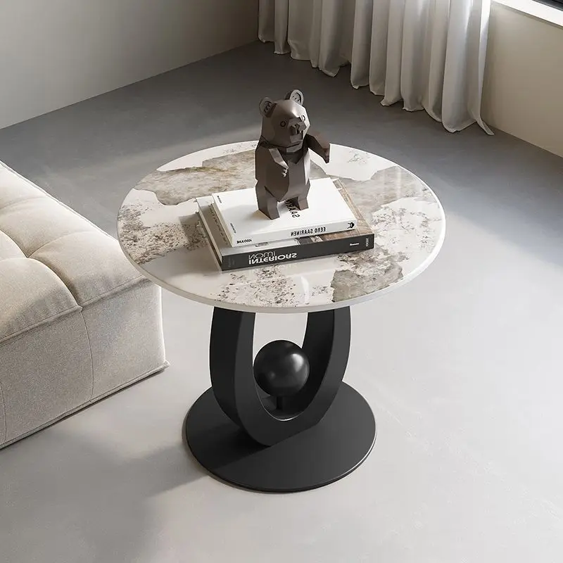 Rock slab coffee table small table removable sofa side table
Rock slab coffee table small table removable sofa side table