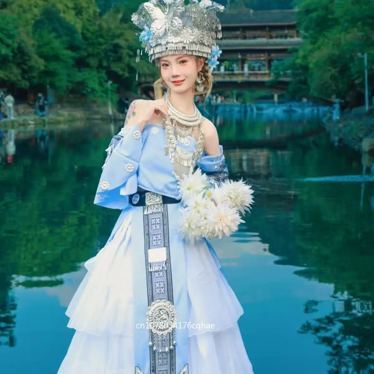 2026 Women's Hmong Costume Traditional Chinese Ethnic Minority Clothing National Style Miaojiang Girls Stage Dance Clothing
2026 Women's Hmong Costume Traditional Chinese Ethnic Minority Clothing National Style Miaojiang Girls Stage Dance Clothing
