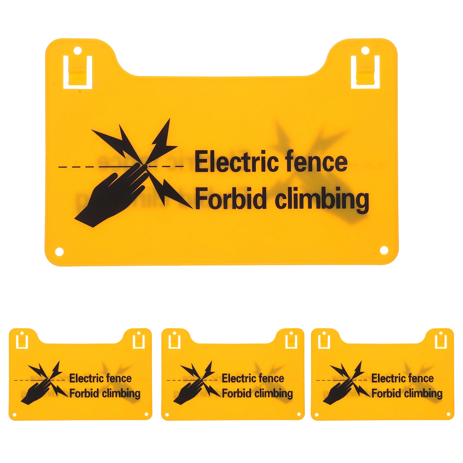 4 High Voltage Warning Signs Electronic Fence Safety Signage Danger Notice Shock Risk Yard Gate Post Mount Wall
4 High Voltage Warning Signs Electronic Fence Safety Signage Danger Notice Shock Risk Yard Gate Post Mount Wall