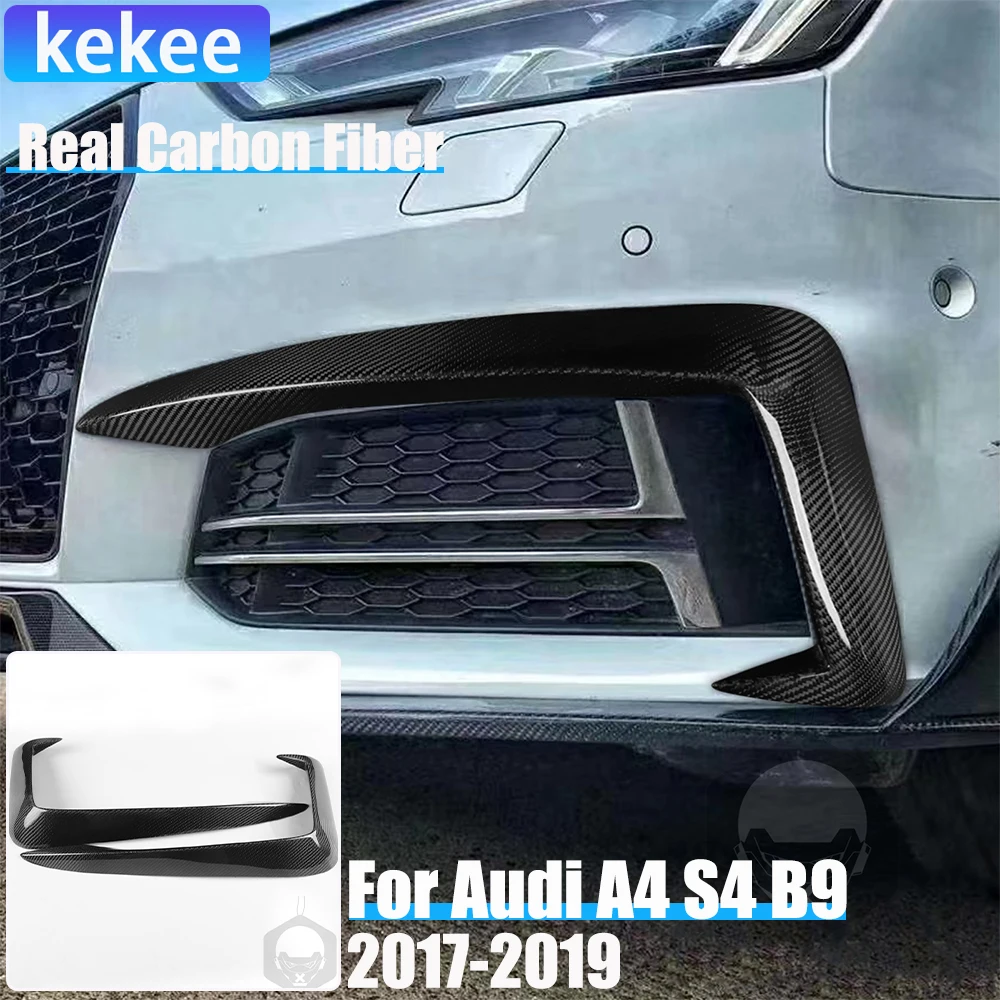2PCS Real Carbon Fiber Car Accessories Front Bumper Fog Lights Decorative Trim For Audi A4 S4 B9 2017 2018 2019
2PCS Real Carbon Fiber Car Accessories Front Bumper Fog Lights Decorative Trim For Audi A4 S4 B9 2017 2018 2019
