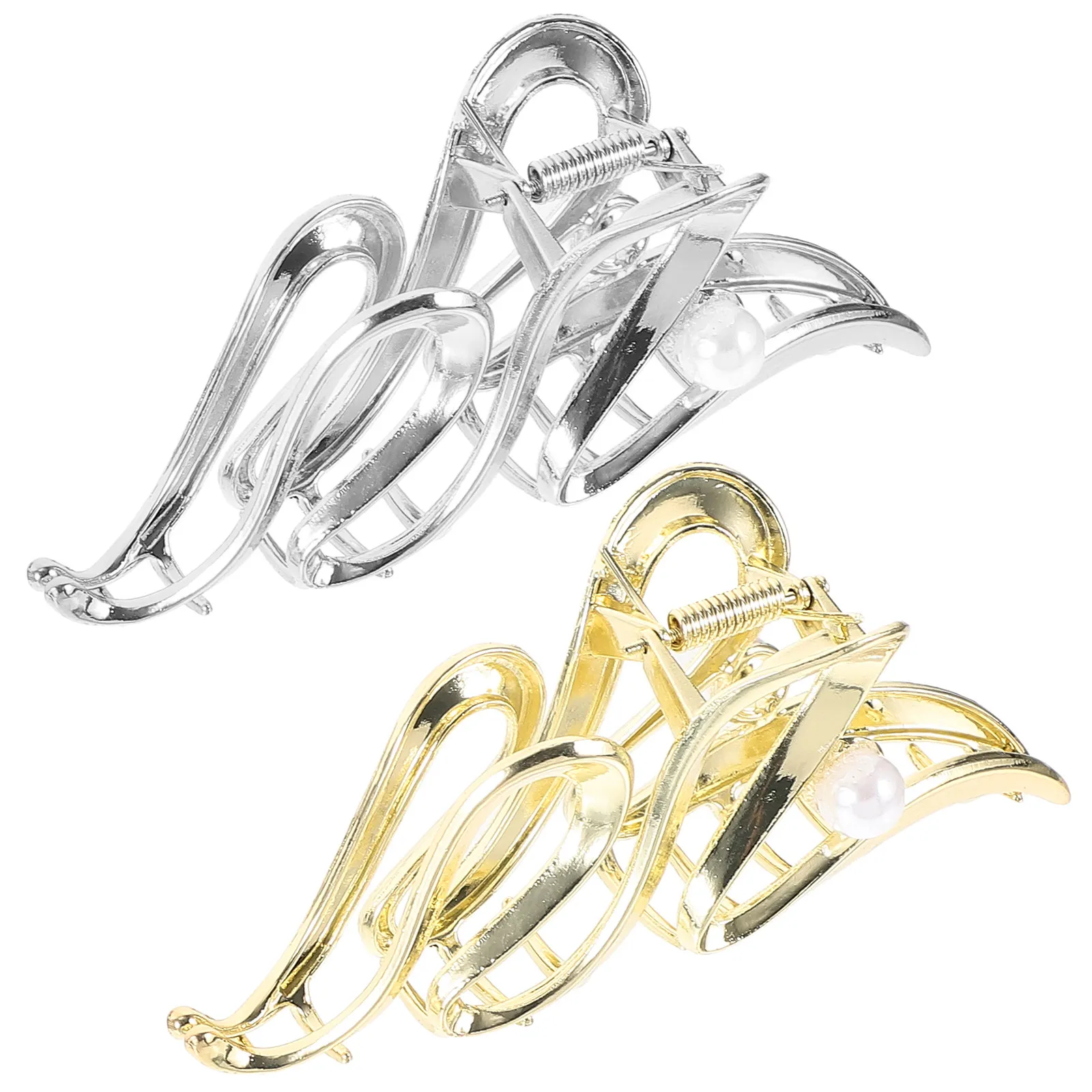 2Pcs Large Pearl Decorated Claw Hair Clips Metal Wavy Texture for Women Thick Long Hair Volume Styling Tool Fashionable Office
2Pcs Large Pearl Decorated Claw Hair Clips Metal Wavy Texture for Women Thick Long Hair Volume Styling Tool Fashionable Office