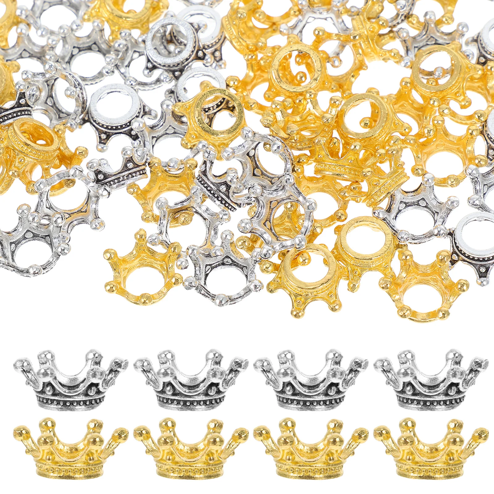 100Pcs Mini Crown Charms Zinc Alloy Vintage Pendants Jewelry Making for Bracelet Necklace Craft Accessories DIY Use
100Pcs Mini Crown Charms Zinc Alloy Vintage Pendants Jewelry Making for Bracelet Necklace Craft Accessories DIY Use