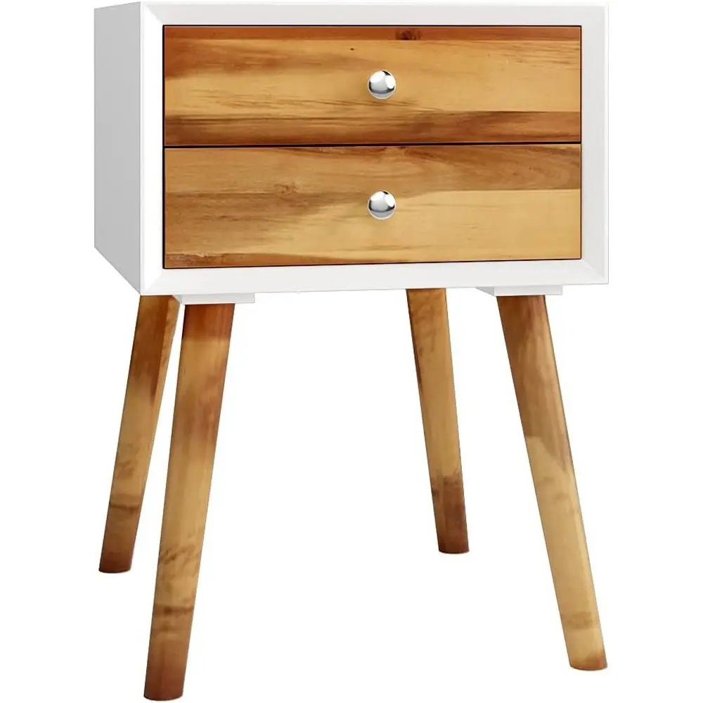 Nightstand - End Side Table Bedroom with 2 Storage Drawers, Brown
Nightstand - End Side Table Bedroom with 2 Storage Drawers, Brown