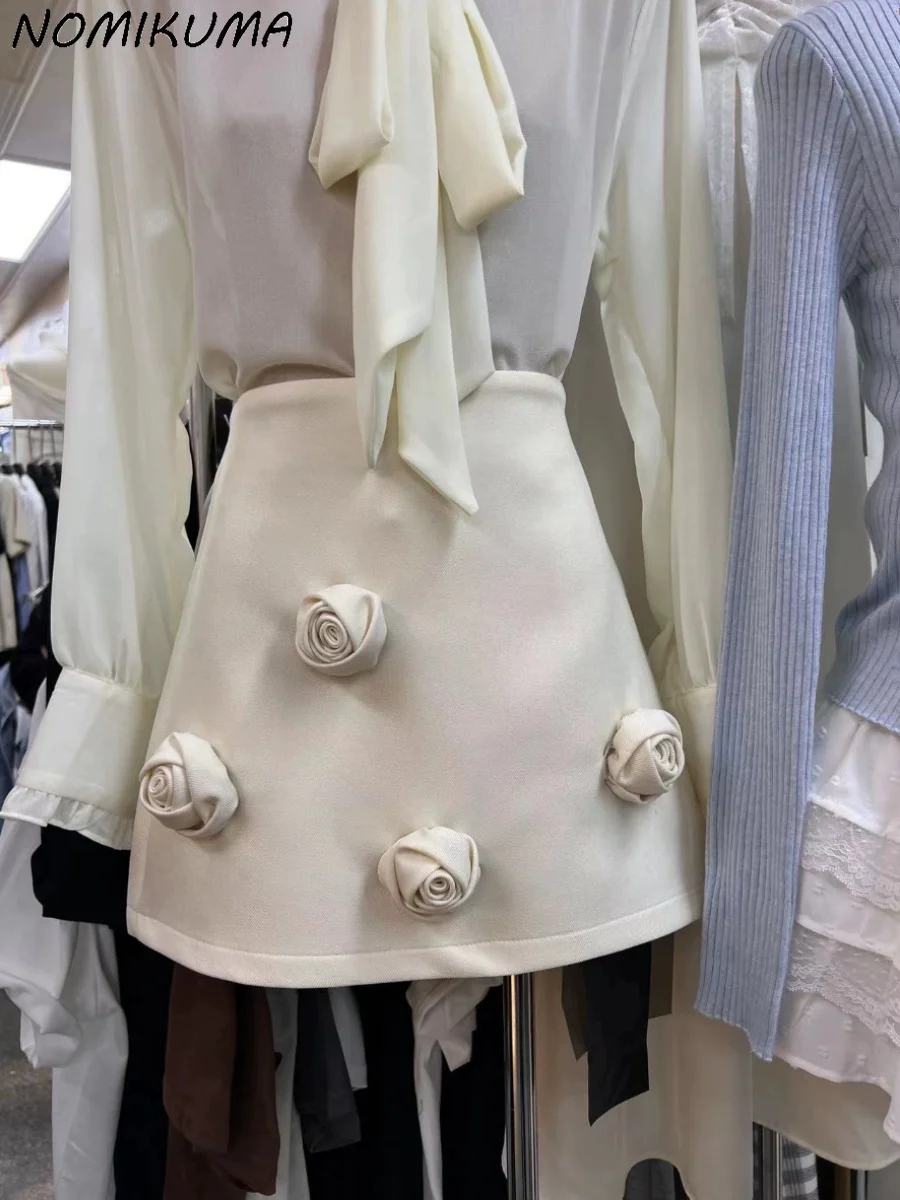 Nomikuma Korea's 2024 Summer New Fashion Versatile Solid Color Skirt 3D Flower High Waist A-line Short Skirts
Nomikuma Korea's 2024 Summer New Fashion Versatile Solid Color Skirt 3D Flower High Waist A-line Short Skirts