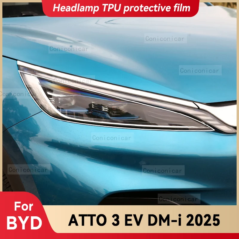 Для BYD ATTO 3 EV YUAN PLUS 2025 автомобильная фара, прозрачная защитная пленка из ТПУ, наклейка на переднюю лампу, изменение цвета
Для BYD ATTO 3 EV YUAN PLUS 2025 автомобильная фара, прозрачная защитная пленка из ТПУ, наклейка на переднюю лампу, изменение цвета