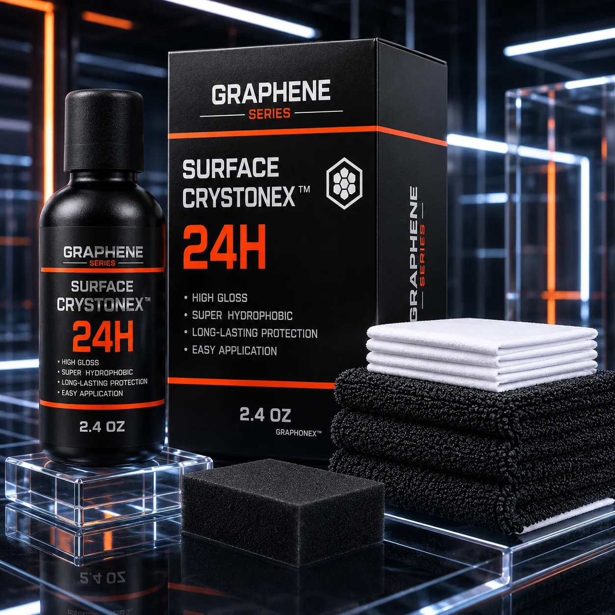 24H Advanced Graphene Ceramic Coating For Cars (70ML) Utlizes Uv Tracing Technology Ultra High Gloss Anti-Scratch For Car
24H Advanced Graphene Ceramic Coating For Cars (70ML) Utlizes Uv Tracing Technology Ultra High Gloss Anti-Scratch For Car