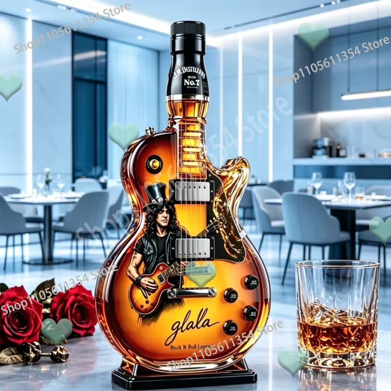 Guns N' Roses Slash Style Guitar Whiskey Decanter, Unique Shaped Creative Glass Bottle Gift for Rock Fans Whiskey Enthusiasts
Guns N' Roses Slash Style Guitar Whiskey Decanter, Unique Shaped Creative Glass Bottle Gift for Rock Fans Whiskey Enthusiasts