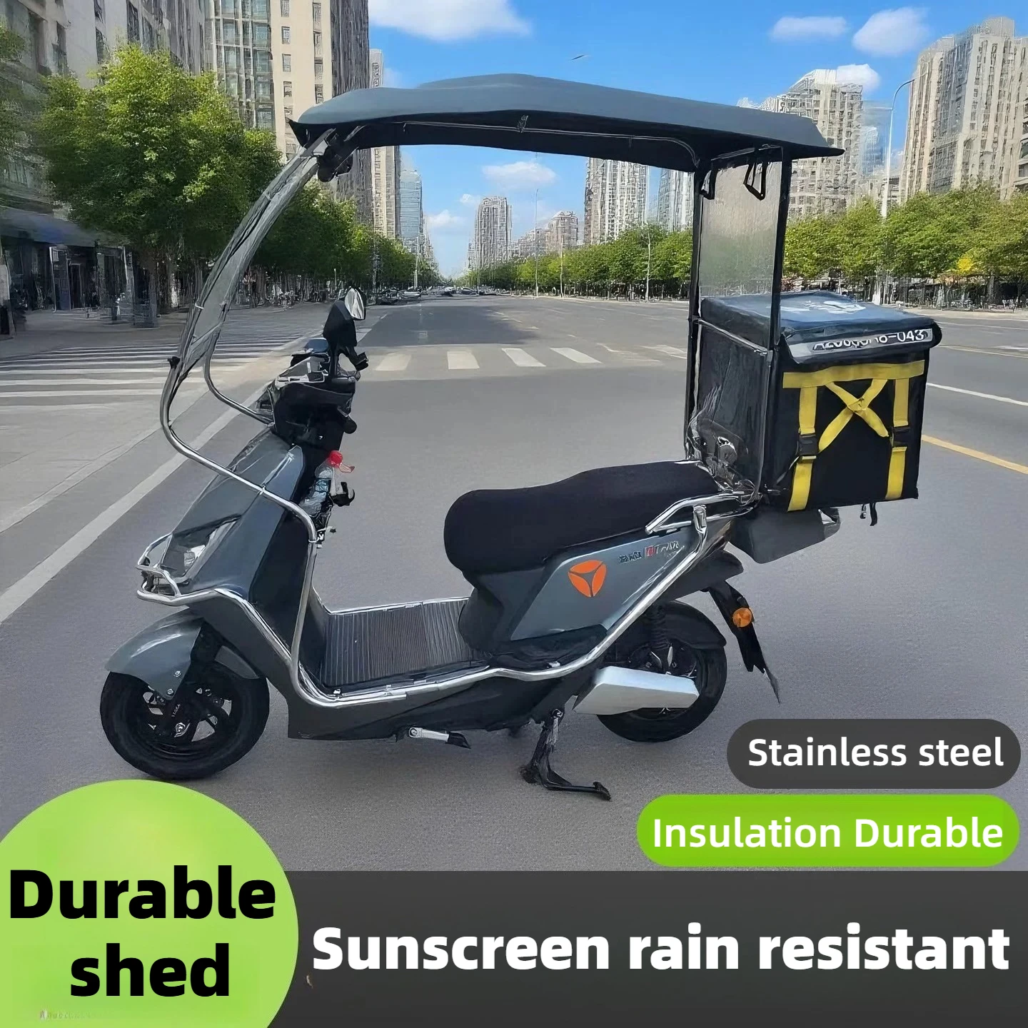 New Motorcycle Sunscreen Shed Stainless Steel Tempered Glass Electric Scooter Rainproof Special Insulation Durable
New Motorcycle Sunscreen Shed Stainless Steel Tempered Glass Electric Scooter Rainproof Special Insulation Durable